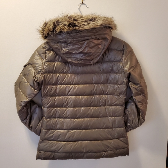 Marmot Women's Duck Down Short Bomber Puffer Jacket Coat, Olive Green, XS - Picture 2 of 16